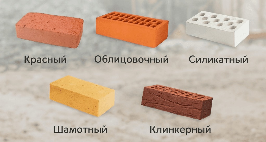 Виды кирпича для строительства